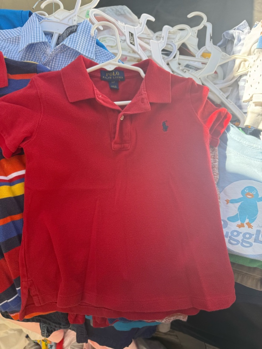 Polo by Ralph Lauren Red Short Sleeve Polo Shirt for Kids
